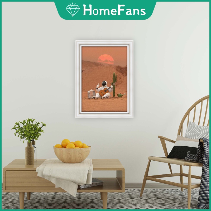 Bộ Tranh Đính Đá 5D Họa Tiết Phi Hành Gia Độc Đáo Diy Dùng Trang Trí Nhà Cửa