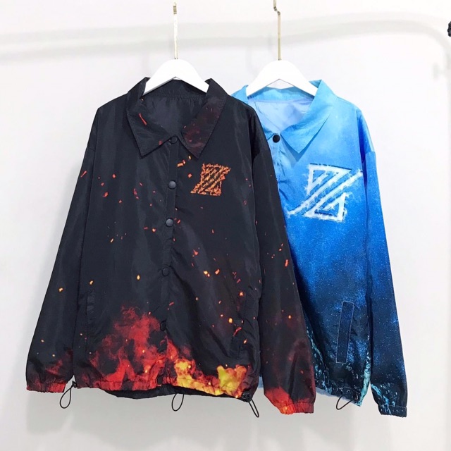 Áo Jacket Dù Nút Bấm Cổ Sơmi THE ZED FIRE 🔥 Ảnh Thật