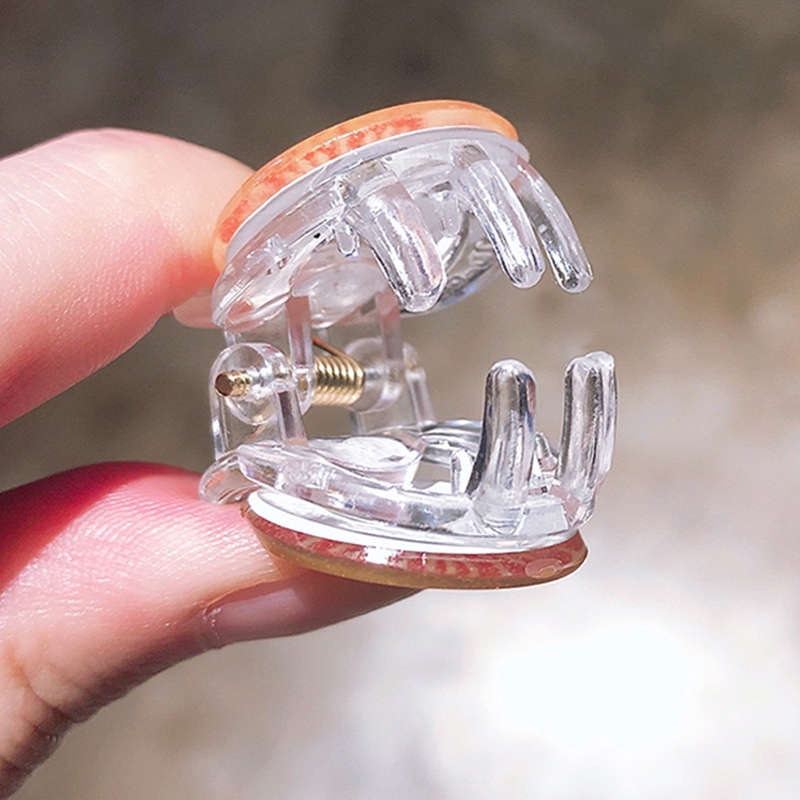 Kẹp tóc mini trong suốt hình trái cây dễ thương