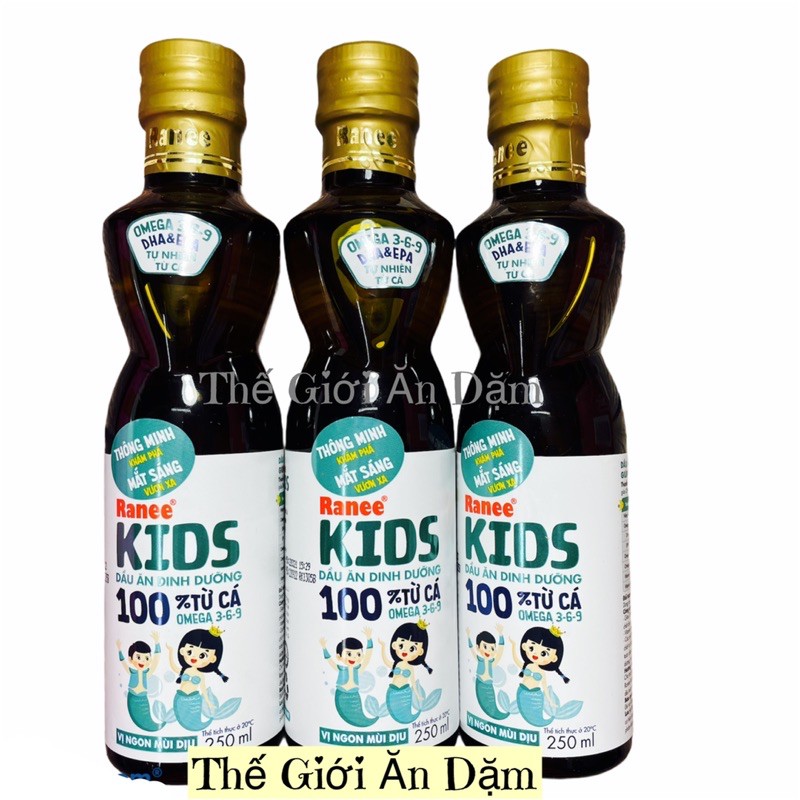 Dầu Cá Ranee Kids Cho Bé Ăn Dặm 250ml