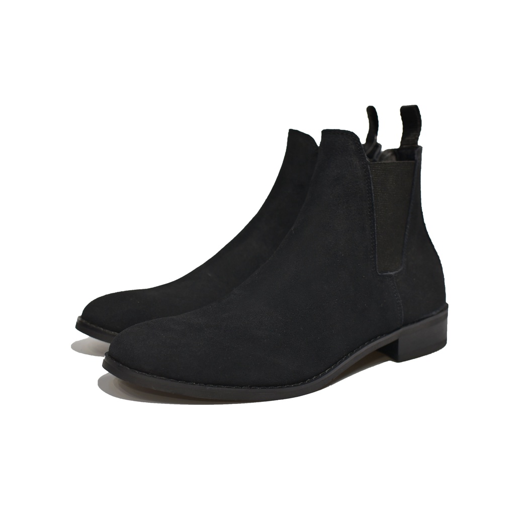 [TATHANIUM Footwear] Giày Chelsea boot ss2 màu đen da lộn