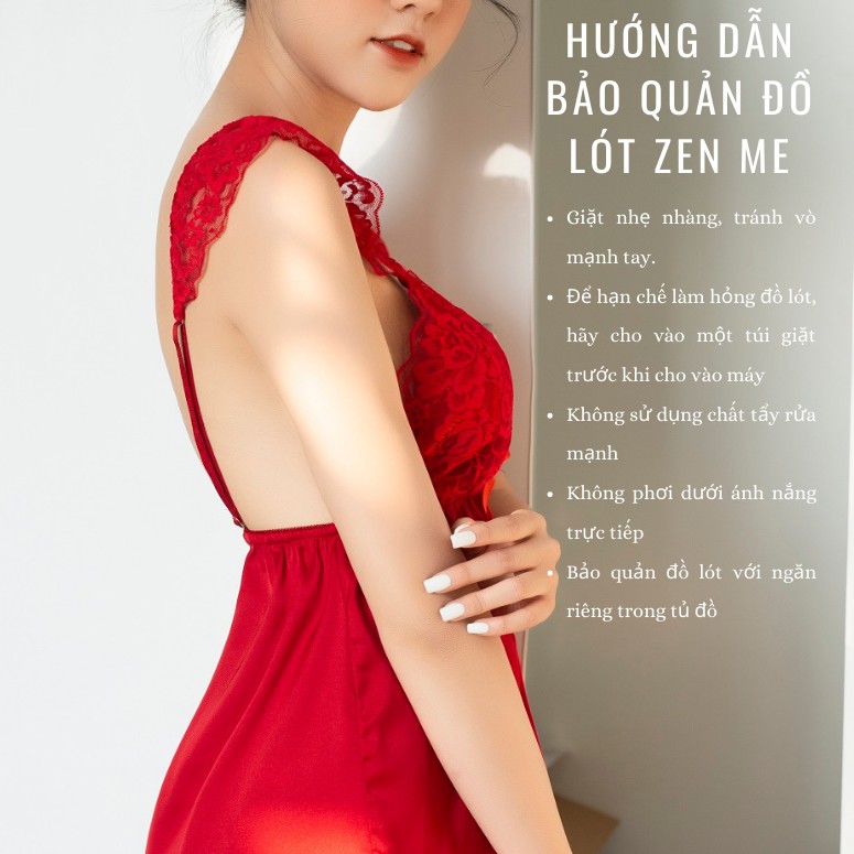 Quần lót nữ Zen Me thiết kế ren lưới xuyên thấu gợi cảm | BigBuy360 - bigbuy360.vn