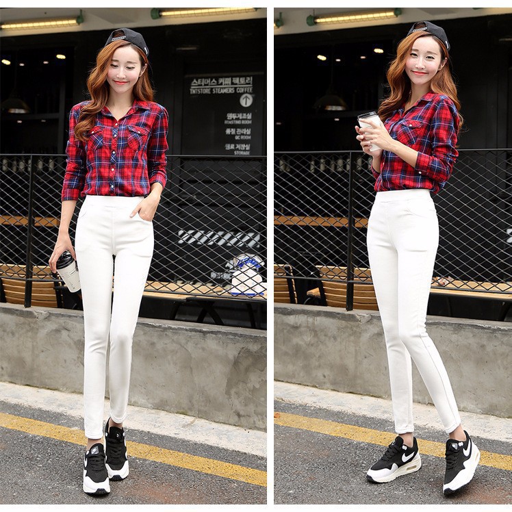 Quần legging nữ dày cao cấp 2 túi xéo | BigBuy360 - bigbuy360.vn