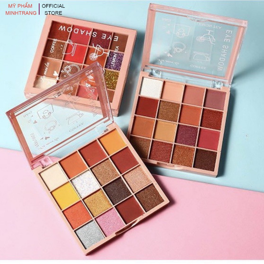 Phấn Mắt Lameila 16 ô màu Eye Shadow nội địa Trung lấp lánh,lên màu chuẩn,lì,mịn,lâu trôi,bảng phấn mắt nhũ màu đẹp