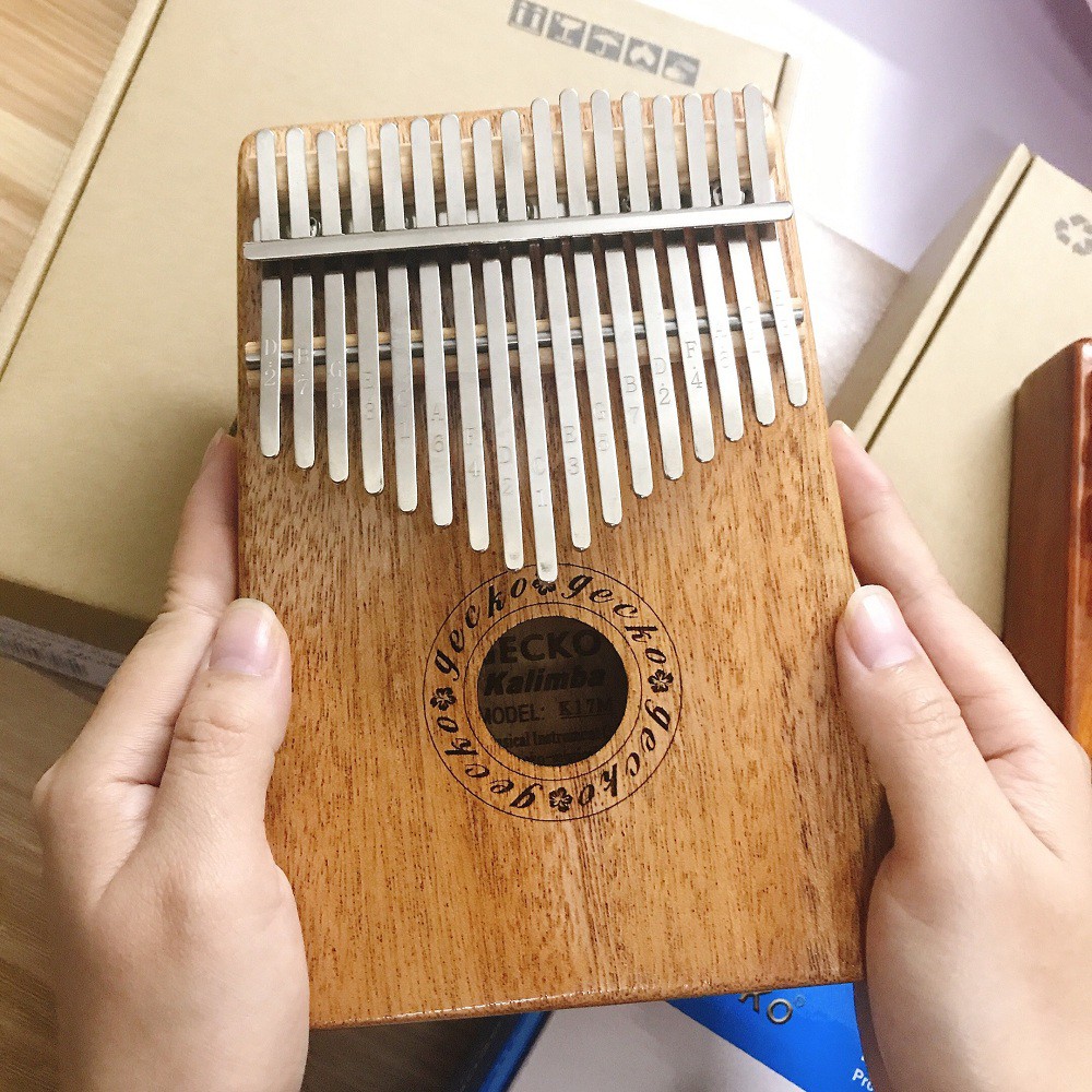 ( CÓ SẴN )Đàn Thump Piano 17 Phím Woim Gỗ Cao Cấp K17M - Kalimba K17M 17 keys - HÀNG CÓ SẴN