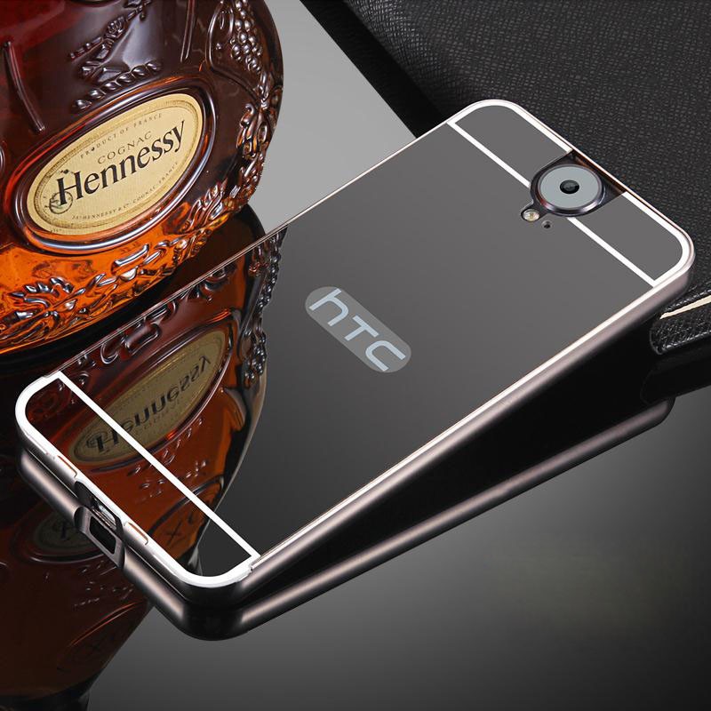 Ốp lưng HTC One E9, E9 Dual tráng gương viền kim loại