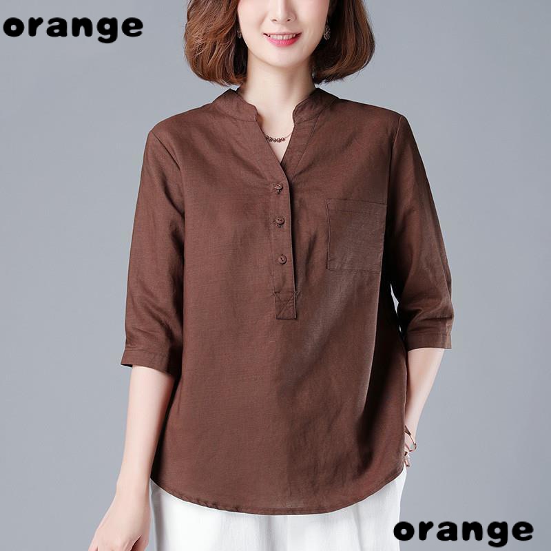 Áo Sơ Mi Tay Ngắn Mỏng Phong Cách Phương Tây Thời Trang Mùa Hè 2022 Cho Nữ Trung Niên