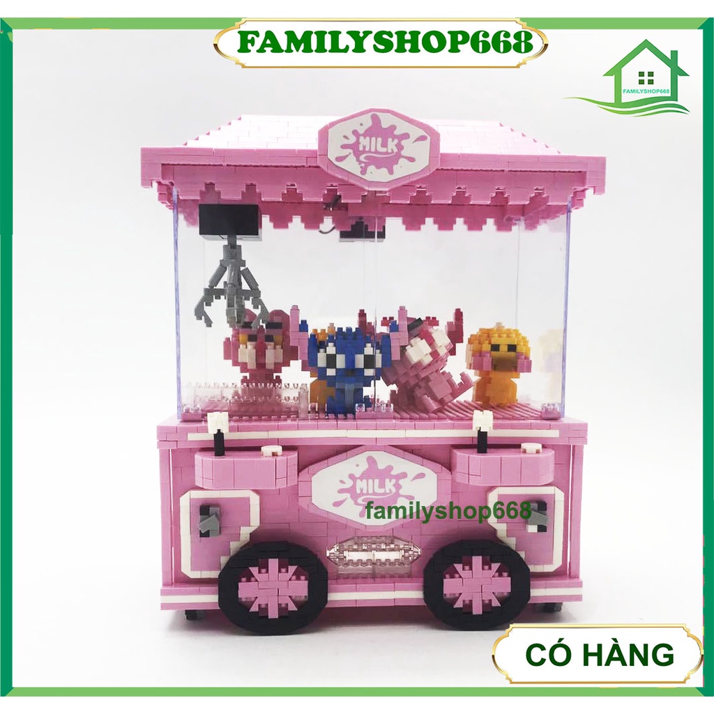 (Có Sẵn) Bộ xếp hình Lego Friends Máy gắp thú nhồi bông cho bé HC1013 Đồ chơi lắp ráp quà cho bé gái