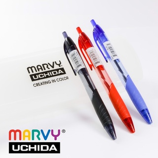 Bút viết bấm Marvy Uchida 🌸 ngòi 0.5/ ngòi 0.7 có màu xanh - đỏ - đen 🪻 Bút Bi bấm, Bút Gel bấm