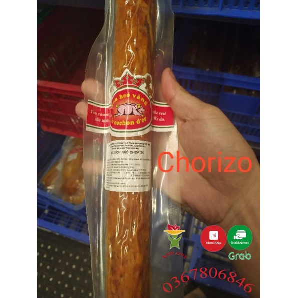 Chorizo xúc xích khô - salami - giao hàng tại hà nội - nowship - grab express