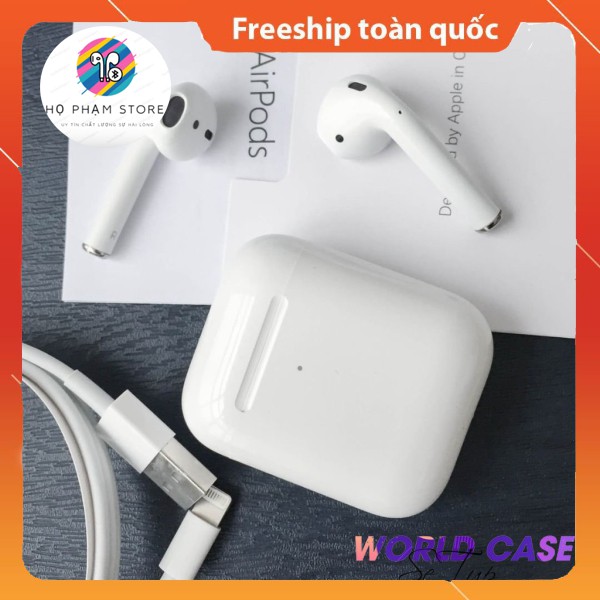 [AIRPODS 2] Tai Nghe Không Dây Airpods 2 Định Vị - Đổi Tên - Sạc Không Dây - Tháo Tai Dừng Nhạc Phiên Bản 2021