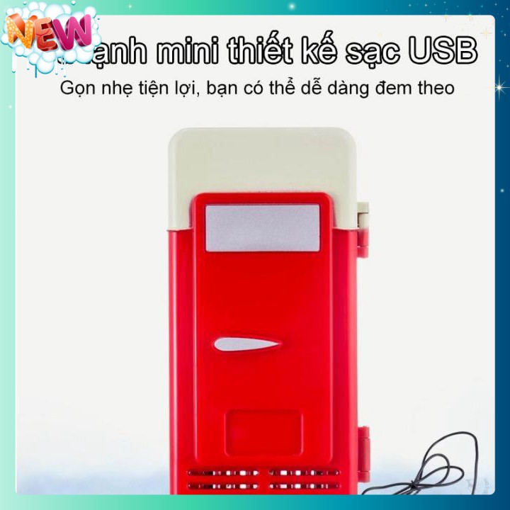 🇳 🇪 🇼®️ Tủ lạnh mini sạc USB thiết kế hai chiều nóng lạnh
