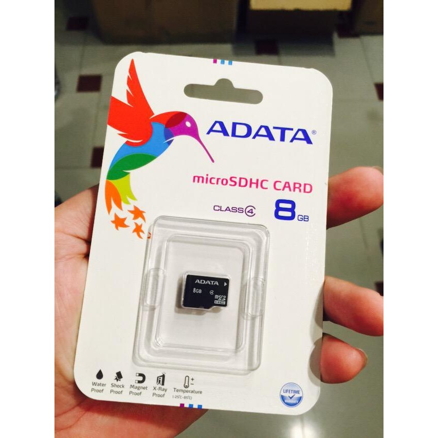 Thẻ nhớ Micro SDHC Adata 8GB Class 4