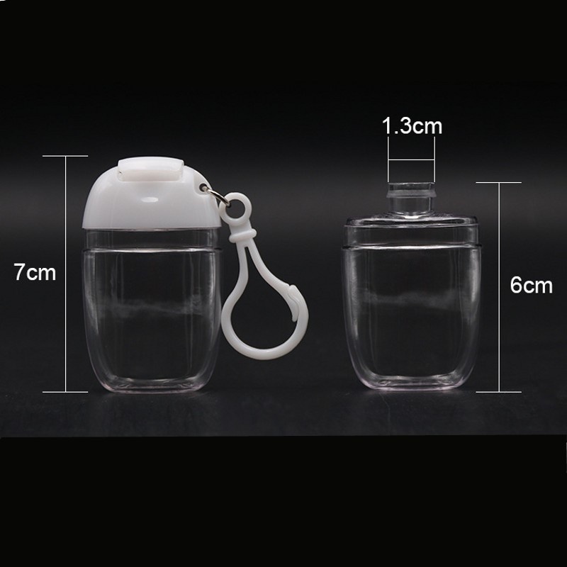Chai Rỗng Trong Suốt 30ml Có Móc Khóa / Móc Khóa Tái Sử Dụng Được