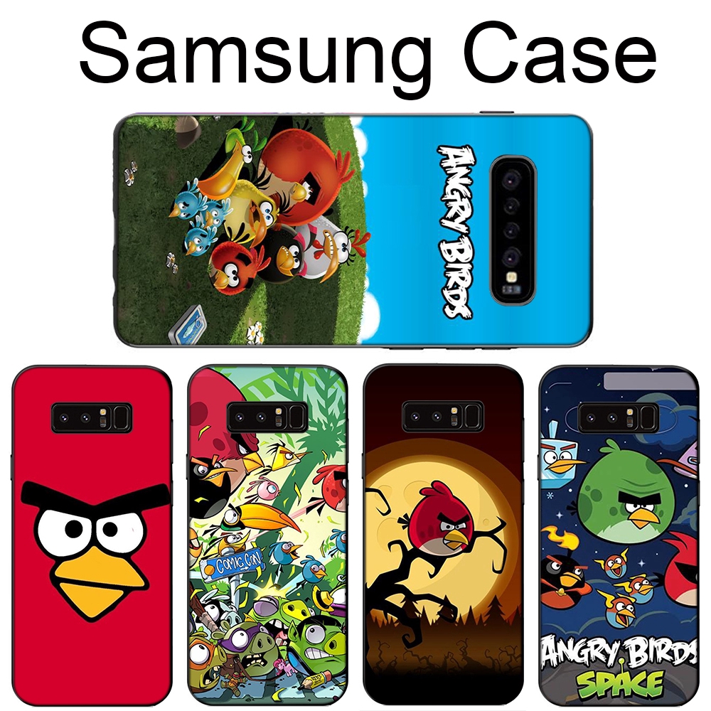 Ốp điện thoại mềm in hoạt hình Angry birds vui nhộn cho Samsung Galaxy A40 A40S A50 A50S A60 A70 A70S M10 M20 M30 M40