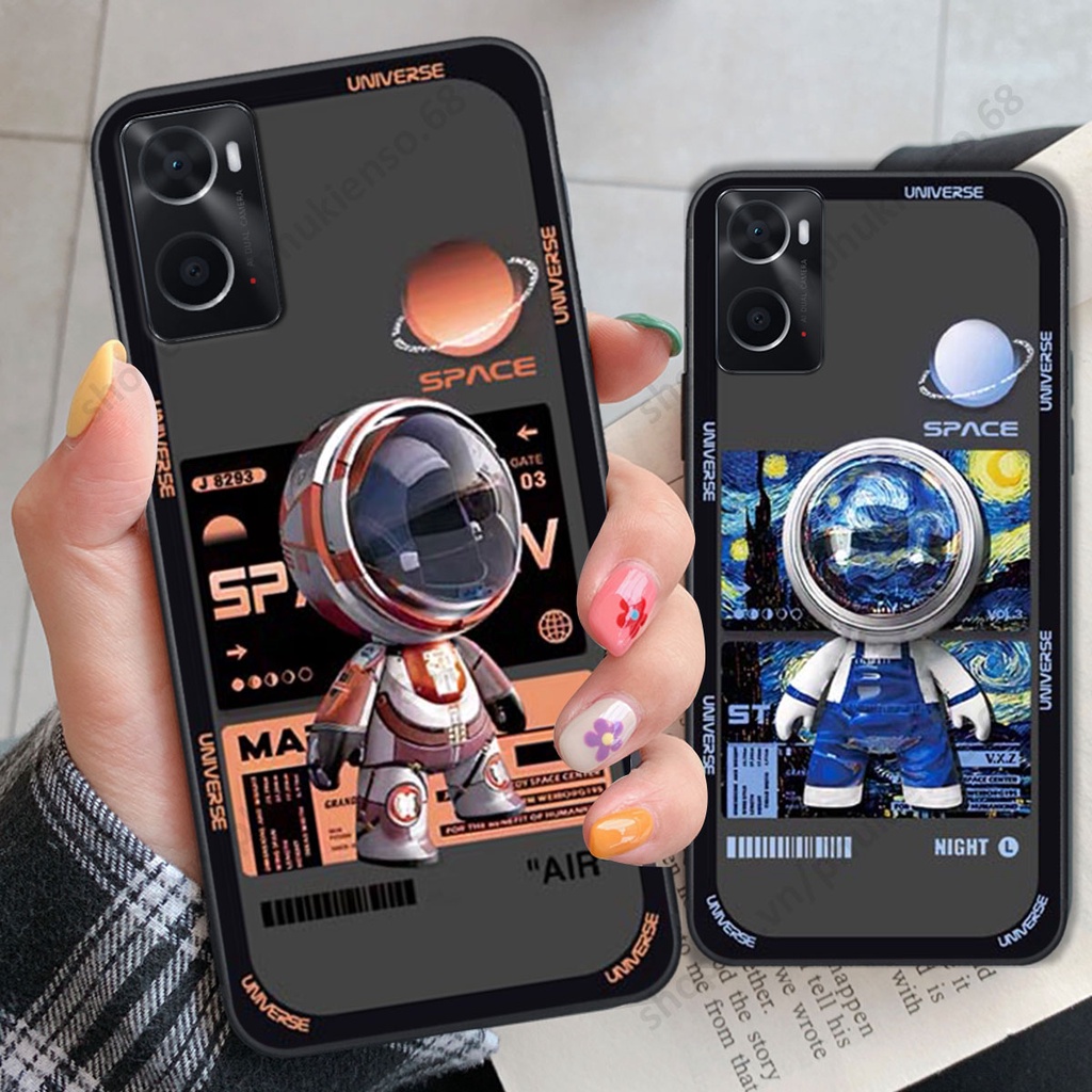 Ốp lưng Oppo A76 hình người máy, robot nasa đáng yêu dễ thương