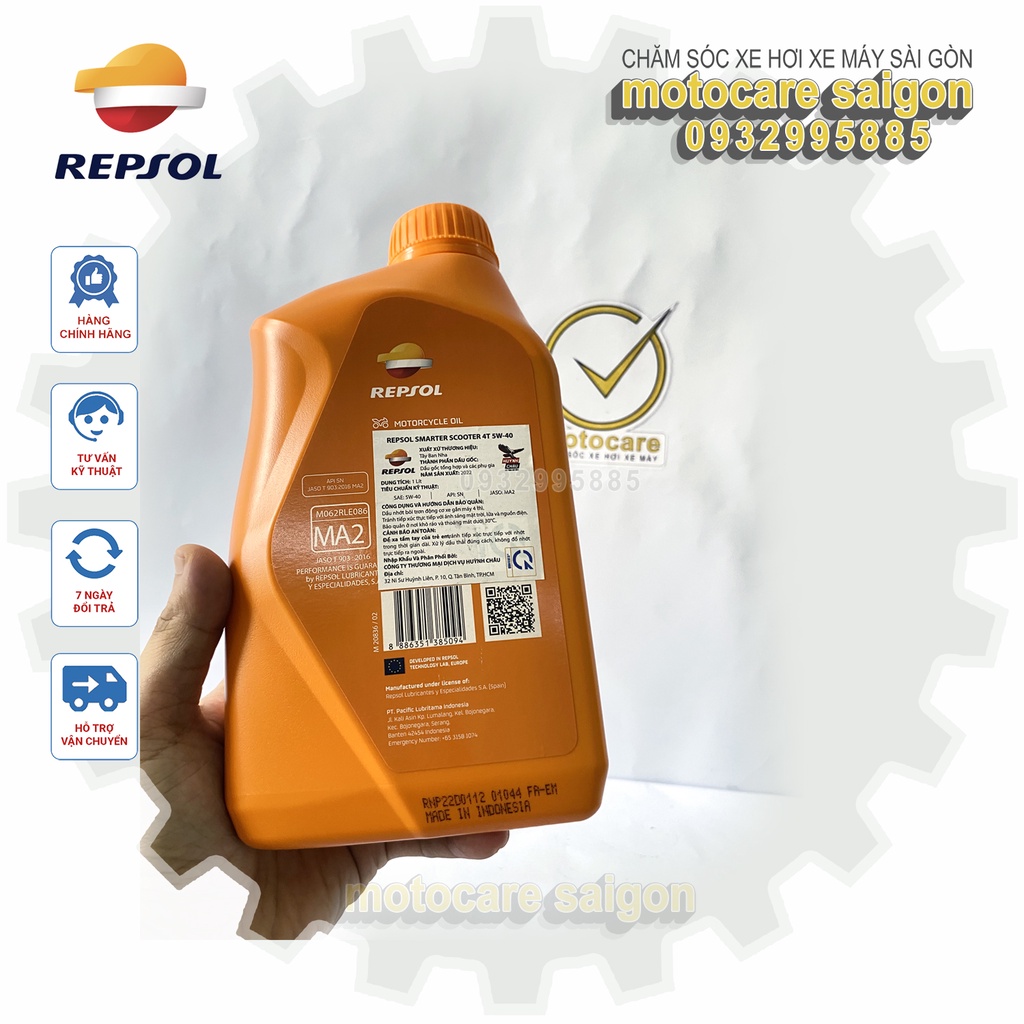 Nhớt Repsol Smarter Scooter 4T 5W-40 1L