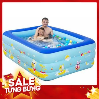 BỂ BƠI PHAO BƠI CHỮ NHẬT 3 TẦNG 2,1 M CHO 4 NGƯỜI-BÁN GIÁ SỈ – Shop Mẹ Sói – ShopMesoi