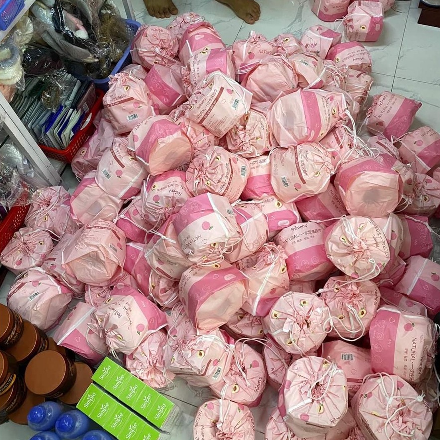 KHĂN LAU MẶT DÙNG 1 LẦN 100% BÔNG TỰ NHIÊN - CUỘN 40 KHĂN