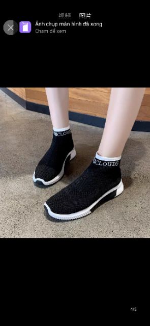 Giày cổ chun, boot len cao cổ hít hót cực mềm êm chân | BigBuy360 - bigbuy360.vn