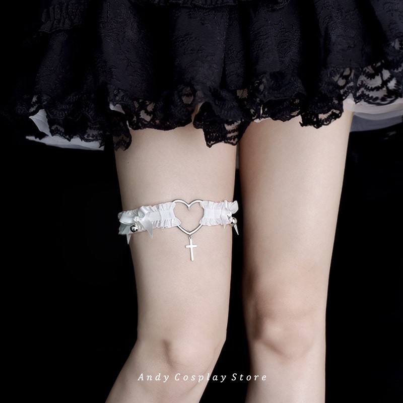 [CÓ SẴN] Dây đeo/ choker đùi nơ thánh giá