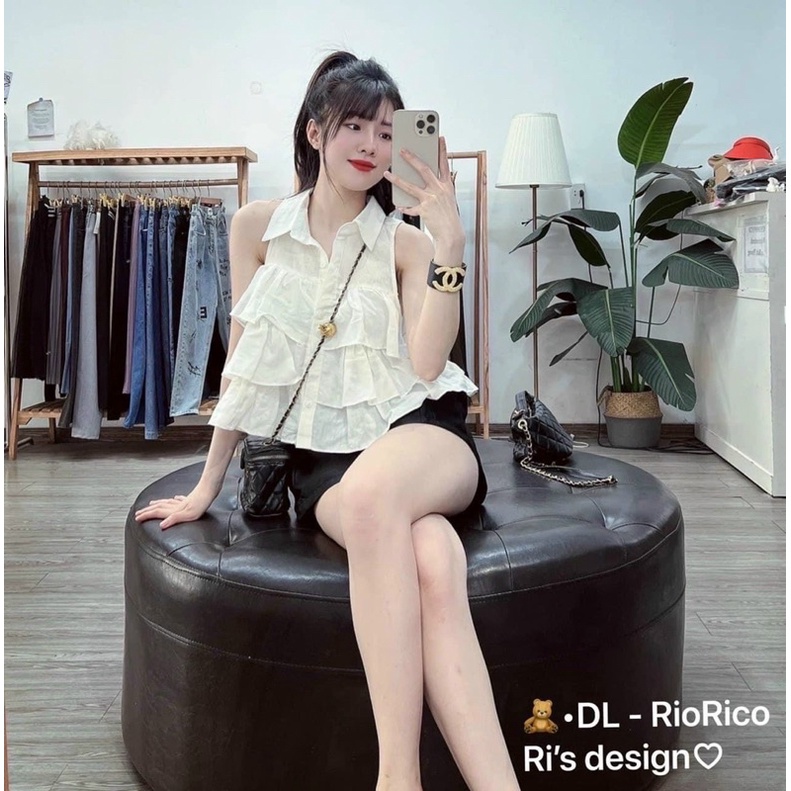 Áo Sơ Mi Sát Nách Bèo 3 Tầng