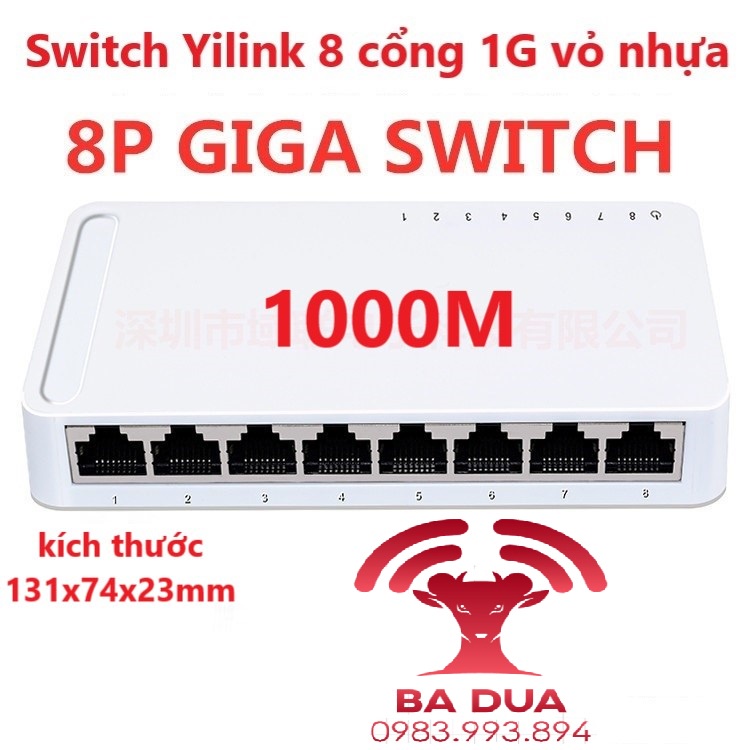 Bộ Chia Mạng Switch 5 cổng 8 cổng port Gigabit Mercury SG105C SG108C Yilink SG208C SG208M SG205C SG205M S205M