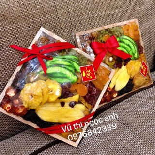 Mứt hoa quả sấy dẻo thái lan hộp vuông