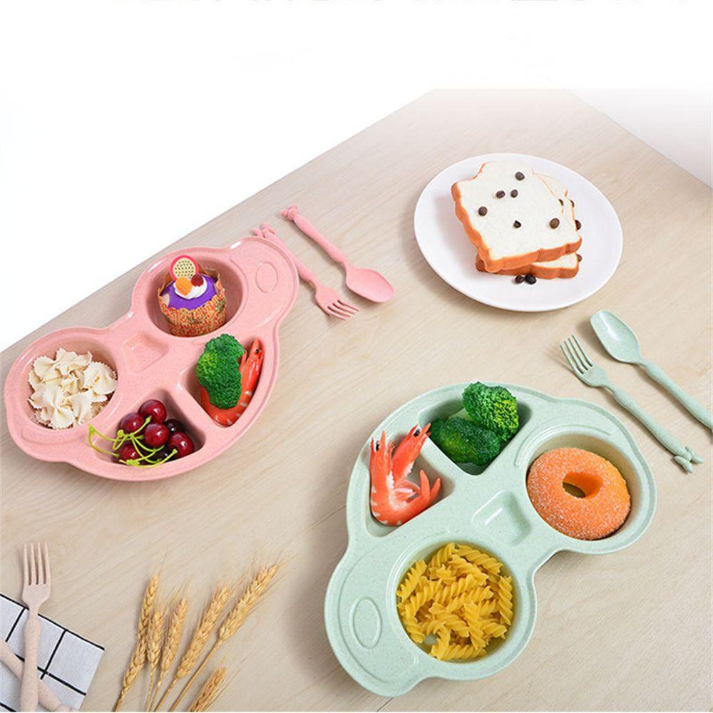 Bộ Tô Muỗng Ăn Bằng Nhựa Họa Tiết Hoạt Hình Dễ Thương