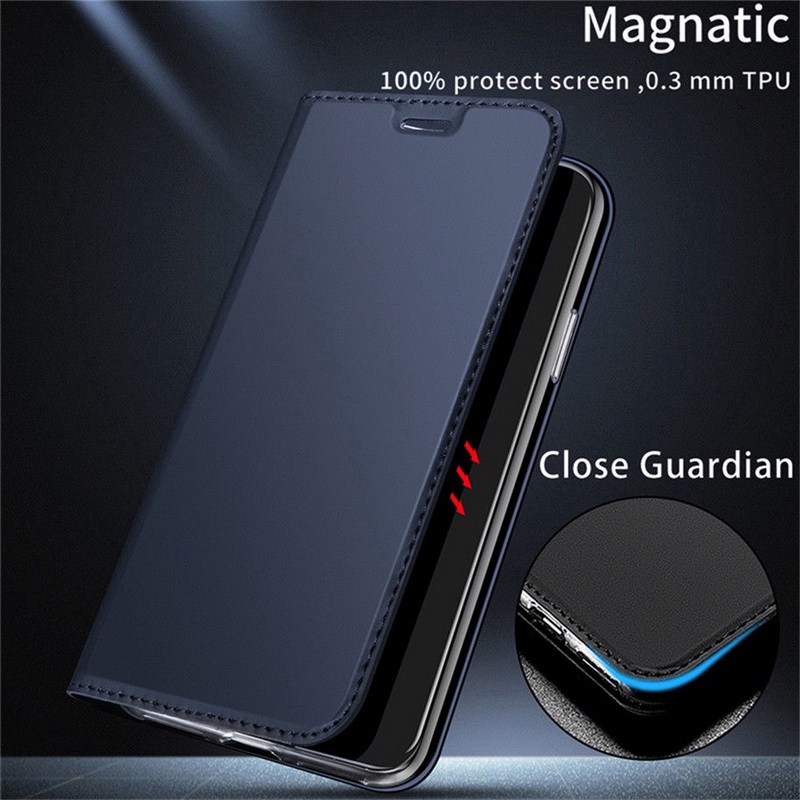 Leather Flip Cover for Samsung Galaxy A30 A30S Case Smart Auto Sleep Casing Wallet Card Holder Case