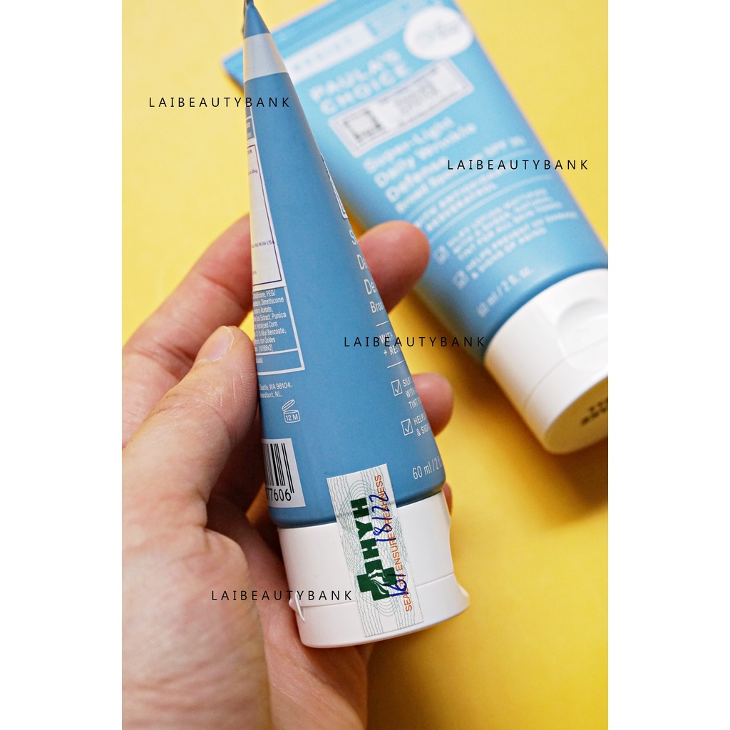 [CÓ MÀU 15ml/60ml] Kem chống nắng vật lý Paula's Choice Resist Super-Light Wrinkle Defense SPF 30