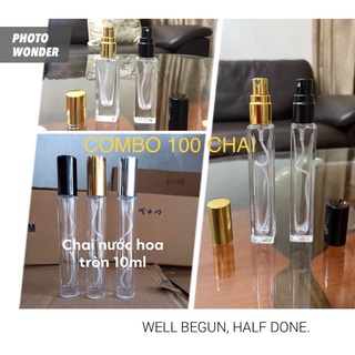 COMBO 100 CHAI CHIẾT NƯỚC HOA 10ML TUỲ CHỌN MẪU