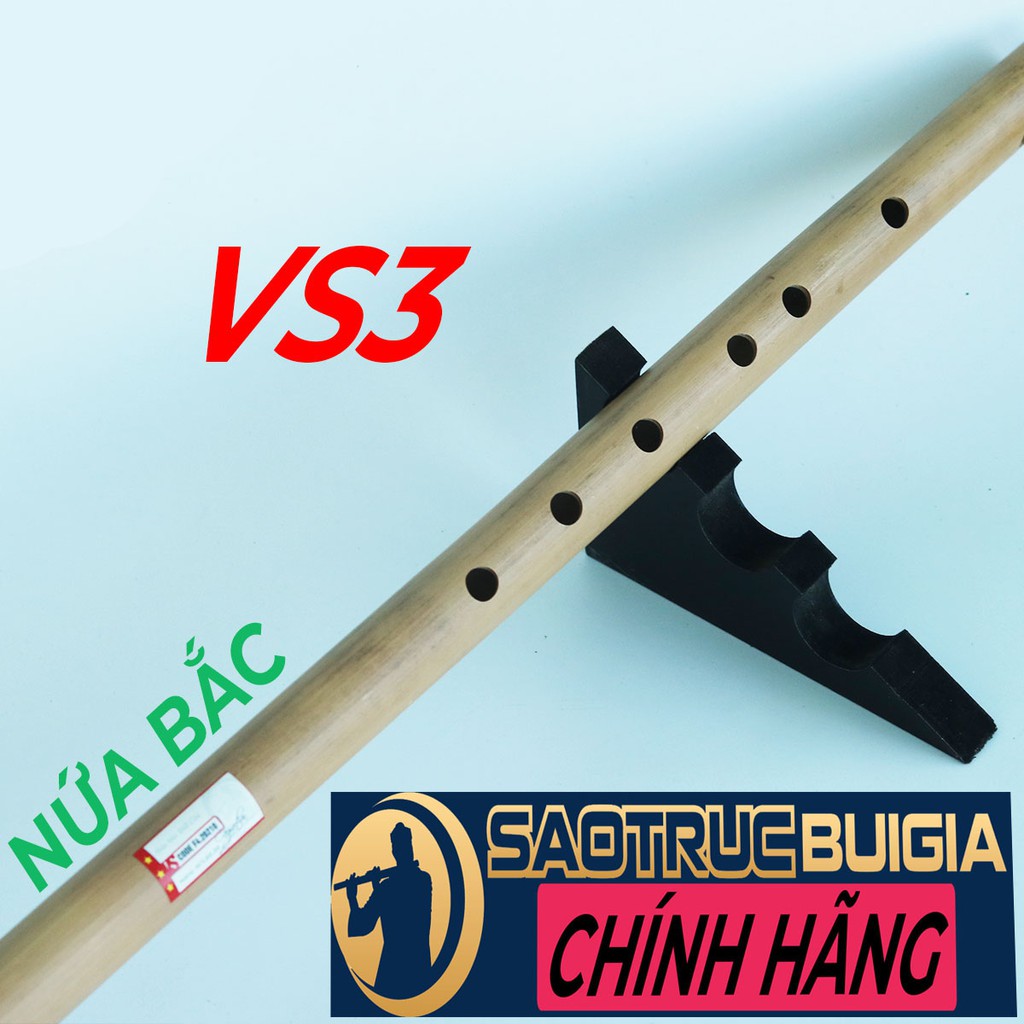 Sáo trúc Bùi Gia VS3 NỨA BẮC Đủ Tone - Đô C5 - 6 lỗ -  CÂY SÁO CHƠI LÂU DÀI -Tặng TÚI NHUNG