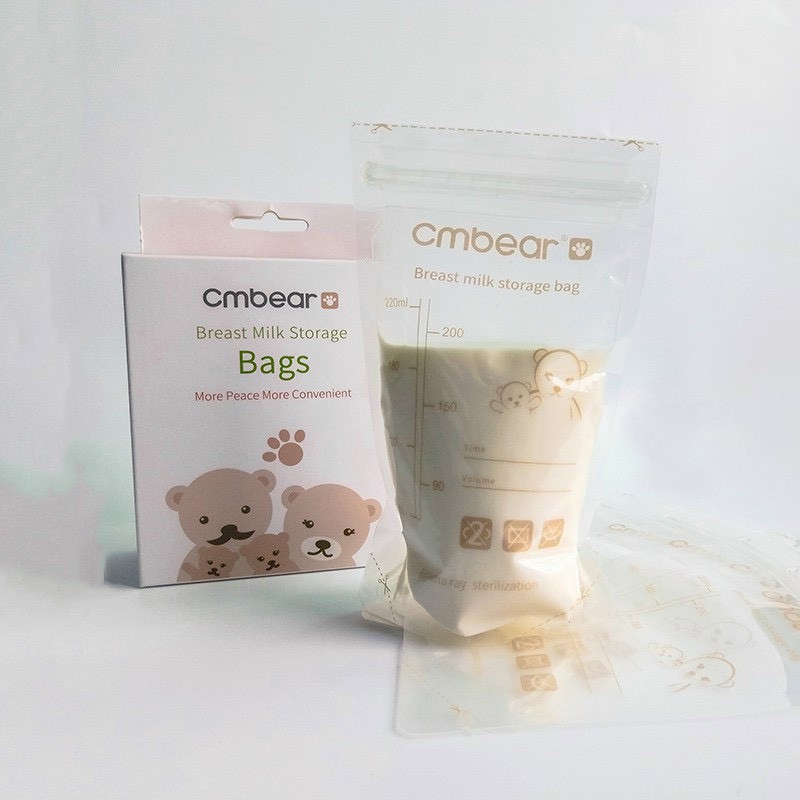 Hộp 30 túi trữ sữa cmbear 220ml