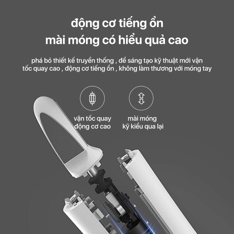 Máy Mài Móng Cầm Tay Xiaomi Showsee B2-W   - Máy Dũa Móng Tay  - Dùng Cho Người Lớn