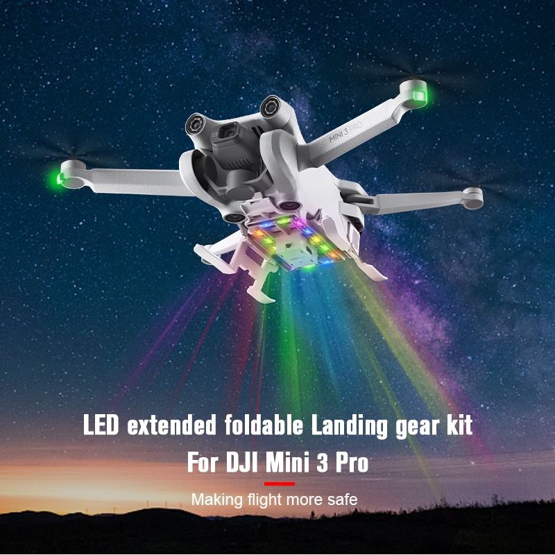 Khung Hạ Cánh Mở Rộng Bảo Vệ Chống Rơi Cho DJI Mavic Mini 3 PRO LED Gear Mini 3 PRO