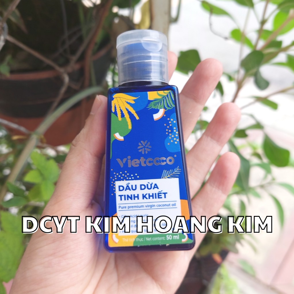 Dầu dừa tinh khiết VIETCOCO - chai mini 50ml tiện lợi