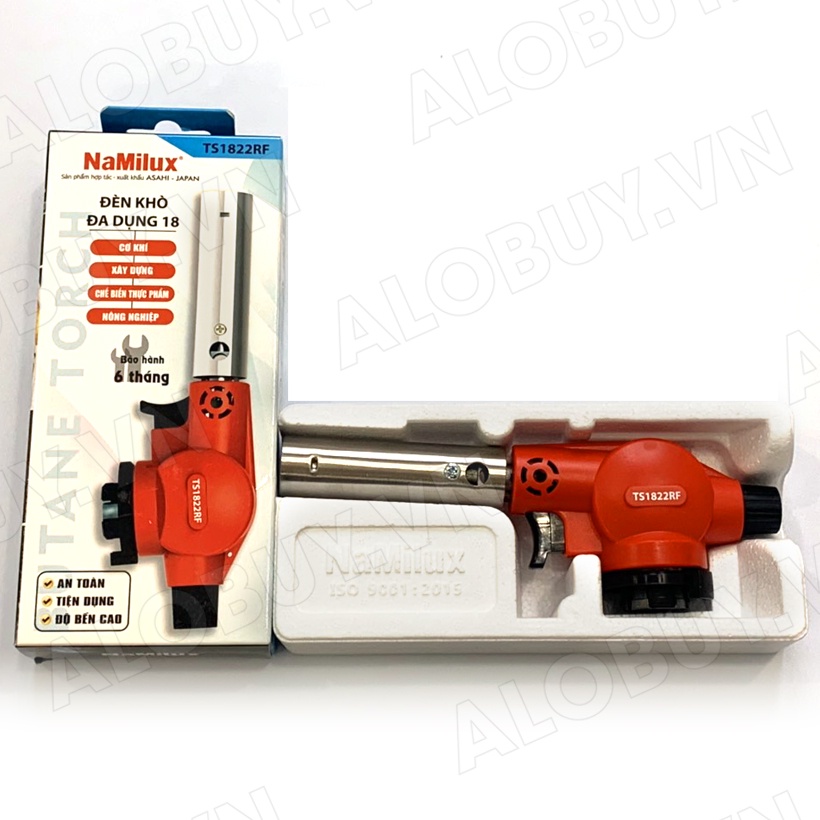 Đèn khò gas NAMILUX TS1822RF - [ HỎA TỐC ] - Đèn khè ga ECO 18 Công suất cao 1.8 kW - Hàng Chính Hãng