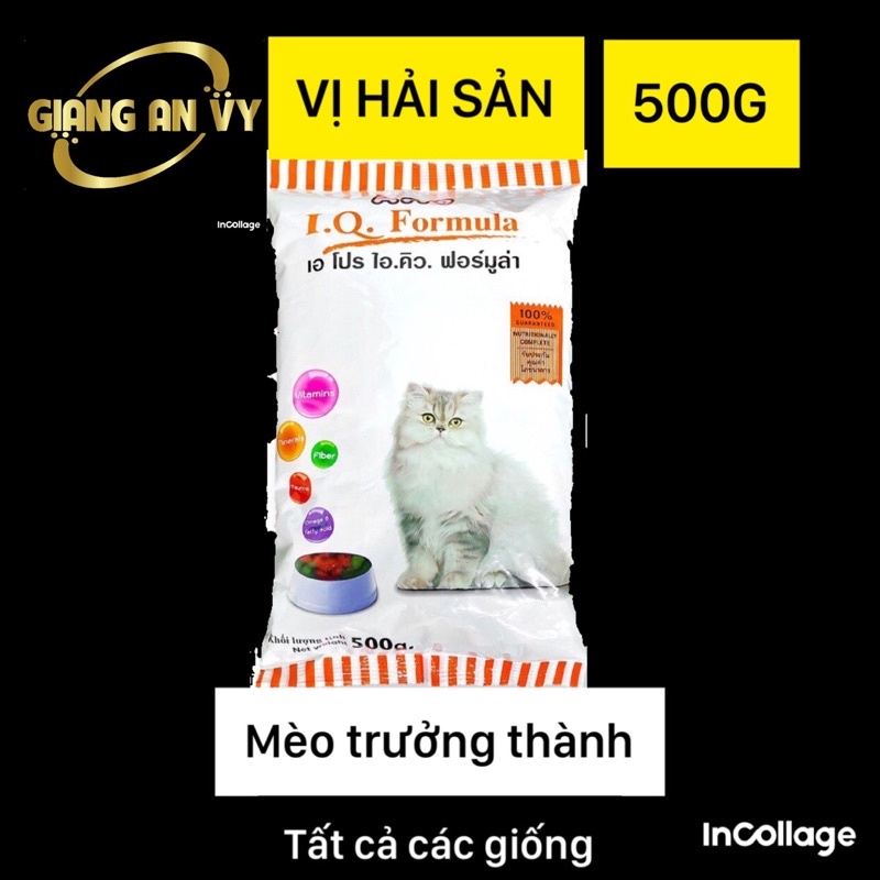 500g IQ mèo - Thức Ăn Hạt Khô Cho Mèo Apro IQ Formula 500g