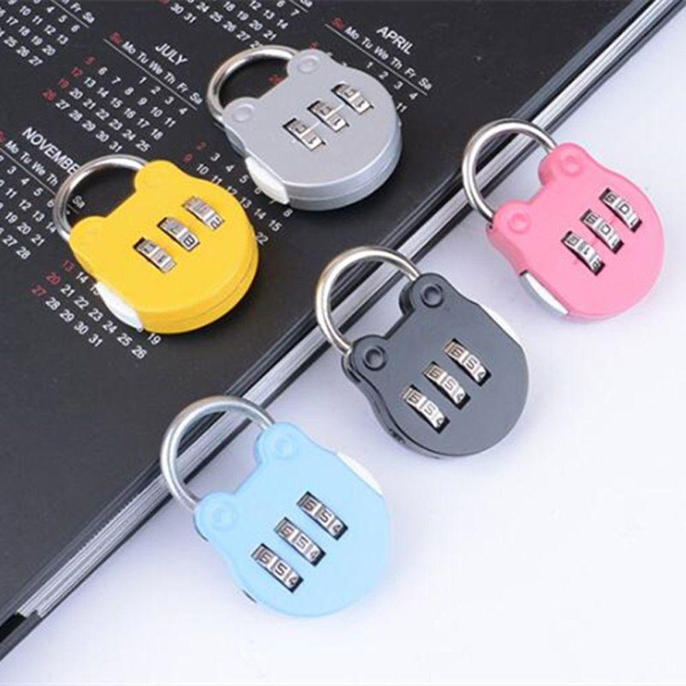 Ổ Khóa Mật Khẩu Đa Năng Họa Tiết Hoạt Hình Dễ Thương Tiện Dụng Mang Theo Du Lịch