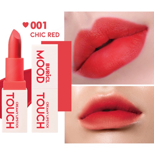//LUXUBU// Son lì lâu trôi nhiều màu trẻ trung Buricl Mood Touch Creamy Lipstick / COCOLAND | BigBuy360 - bigbuy360.vn
