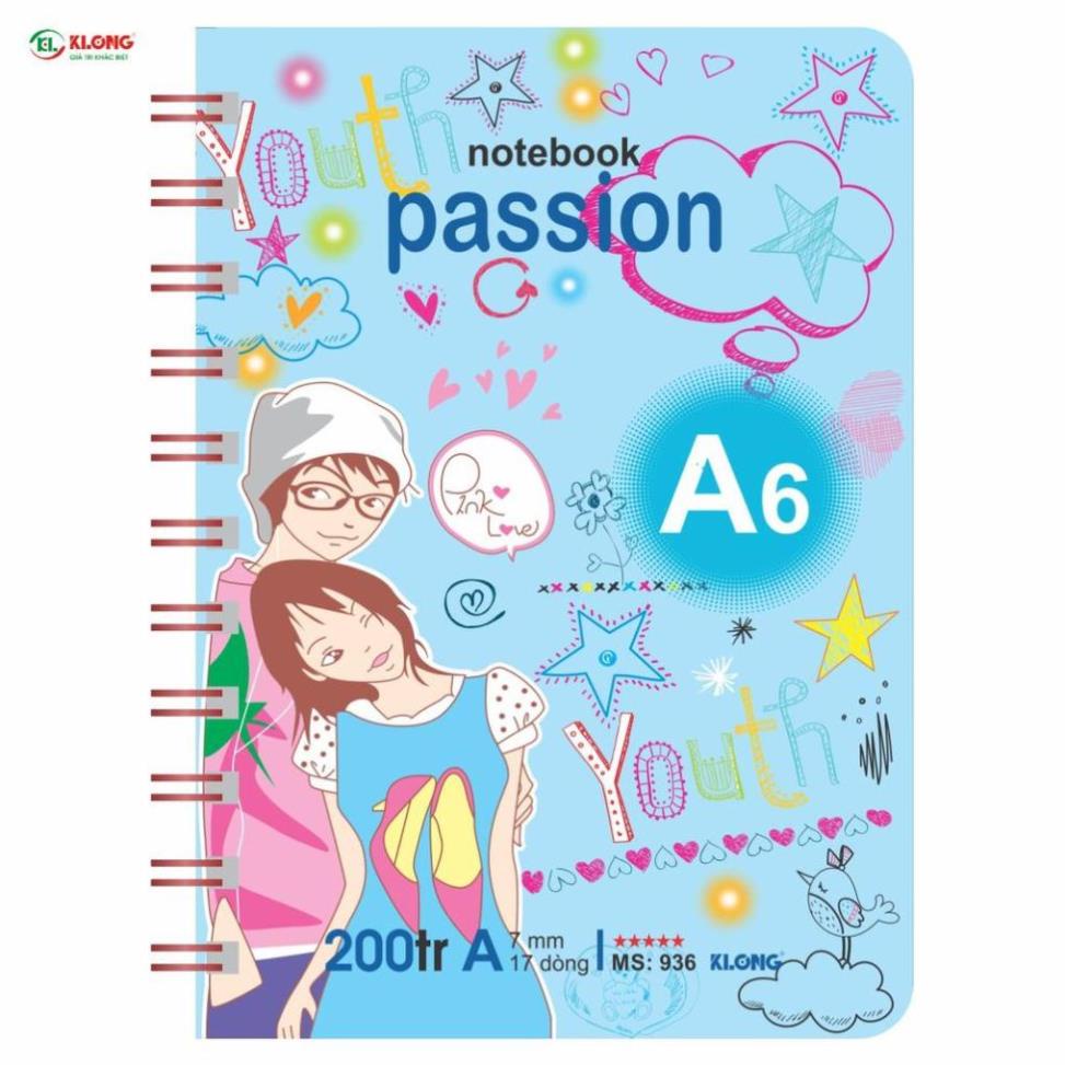 [Klong] Sổ lò xo kép KLONG A6 200tr offset 70/76; MS: 936