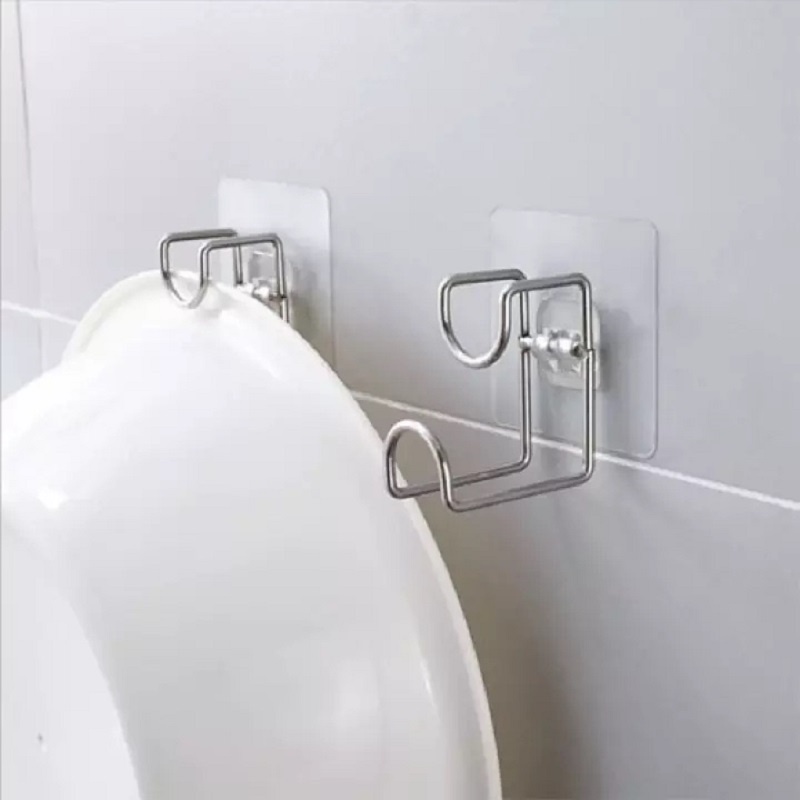 Móc Inox Dán Tường Treo Thau Chậu Đồ Dùng Gia Đình Đa Năng Chịu Lực Tốt ( Hàng Loại 1)