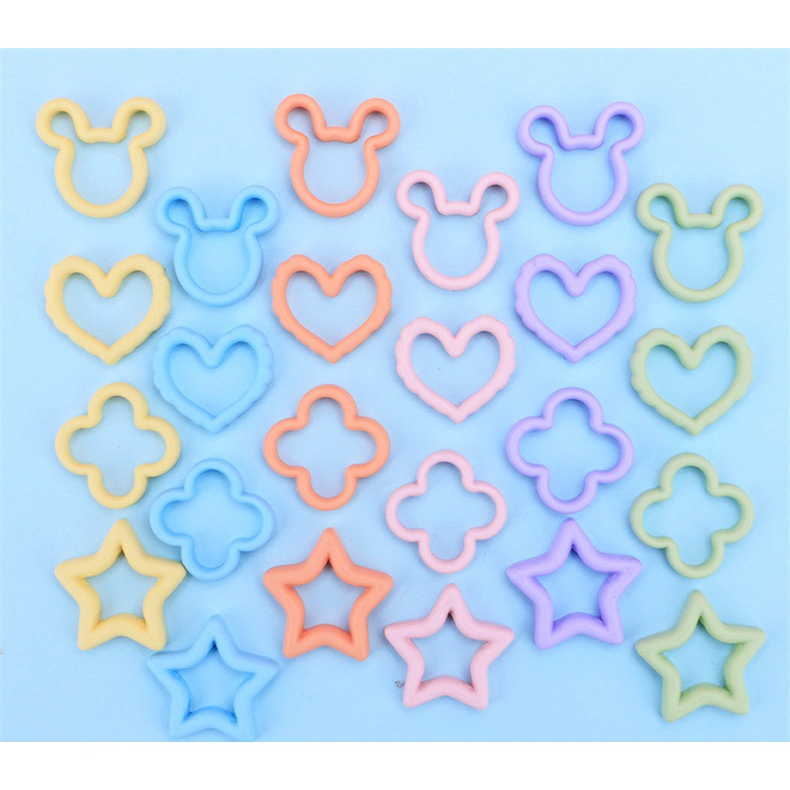 Charm (C462) slime/ Dụng Cụ Charm Trang Trí [Ko Keo &amp; Nút] Họa Tiết Cổ Điển Màu Pastel