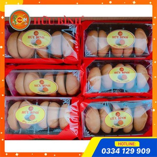 Bánh Nướng Nhân Sữa Dừa - 03 gói 165g ( mỗi gói 05 chiếc) HỮU BÌNH - Bánh Trung thu mini nhân dừa