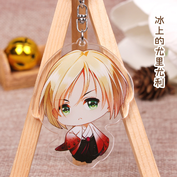 Móc khóa nhựa acrylic hình nhân vật Anime YUR on Titan Kuroko Tetsuya