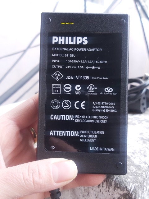 nguồn-adapter 24v 1500ma philips chính hãng