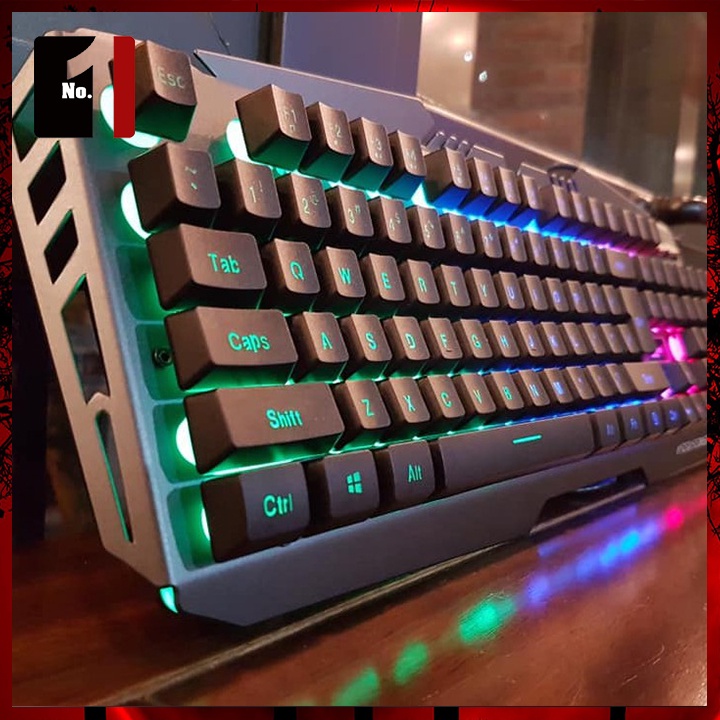 Bàn Phím Giả Cơ Gaming Máy Tính ASSASSINS AK8000 Led RGB Bàn Phím Game Thủ Laptop Pc Có Dây