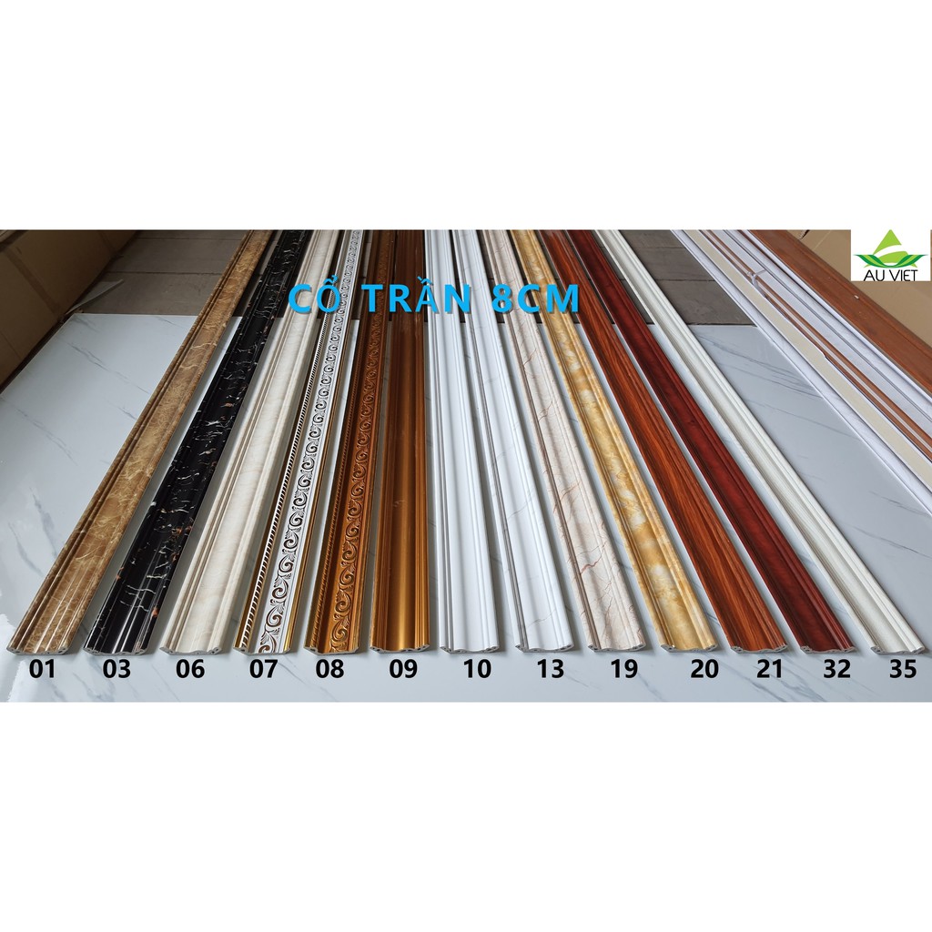 Nẹp cổ trần nhựa ( Gía bán lẻ 119k/cây 3m)>