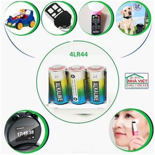 Bộ 02 pin alkaline 4lr44 6v 155mah